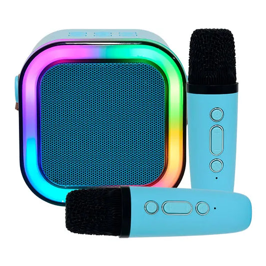 Bocina Karaoke 2 Microfonos Bluetooth