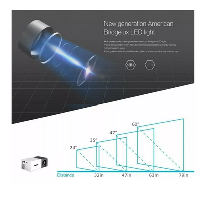 Mini Proyector Portátil Led Hd 1080p